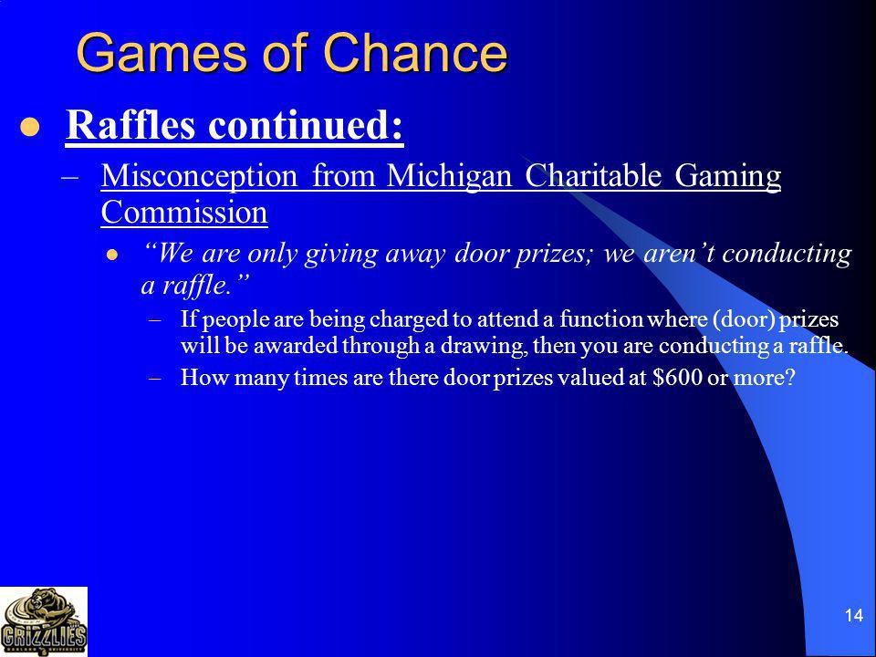 Games Of Chance Ou Policy 435 Games Of Chance Types Ppt