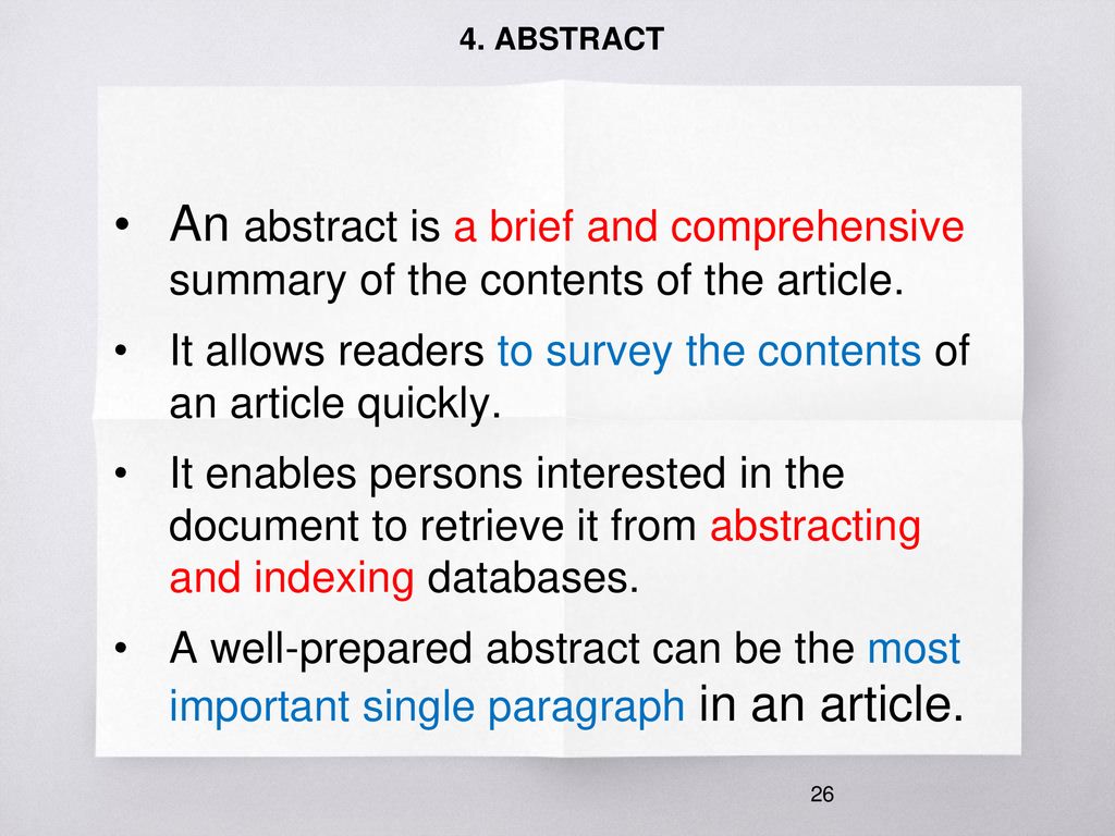 Title Bylines Abstract And Keywords For Scientific Articles