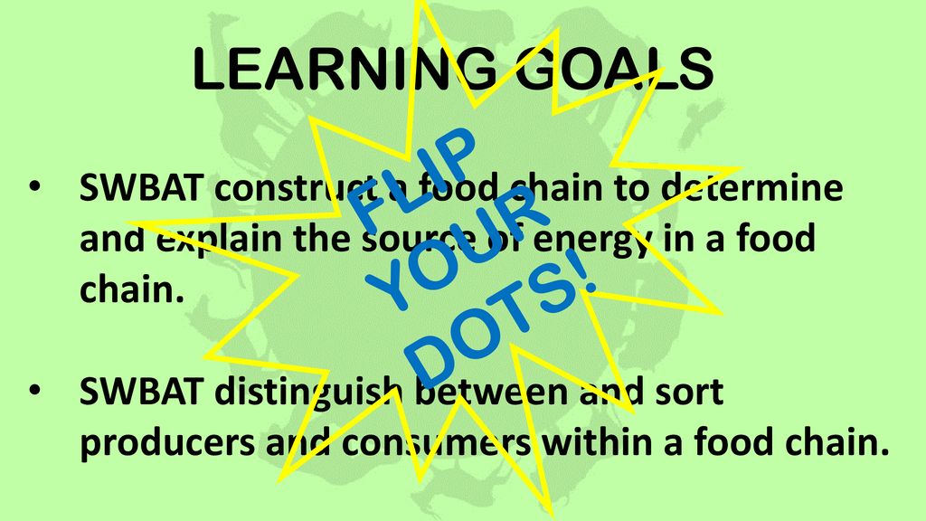 FLIP YOUR DOTS! LEARNING GOALS