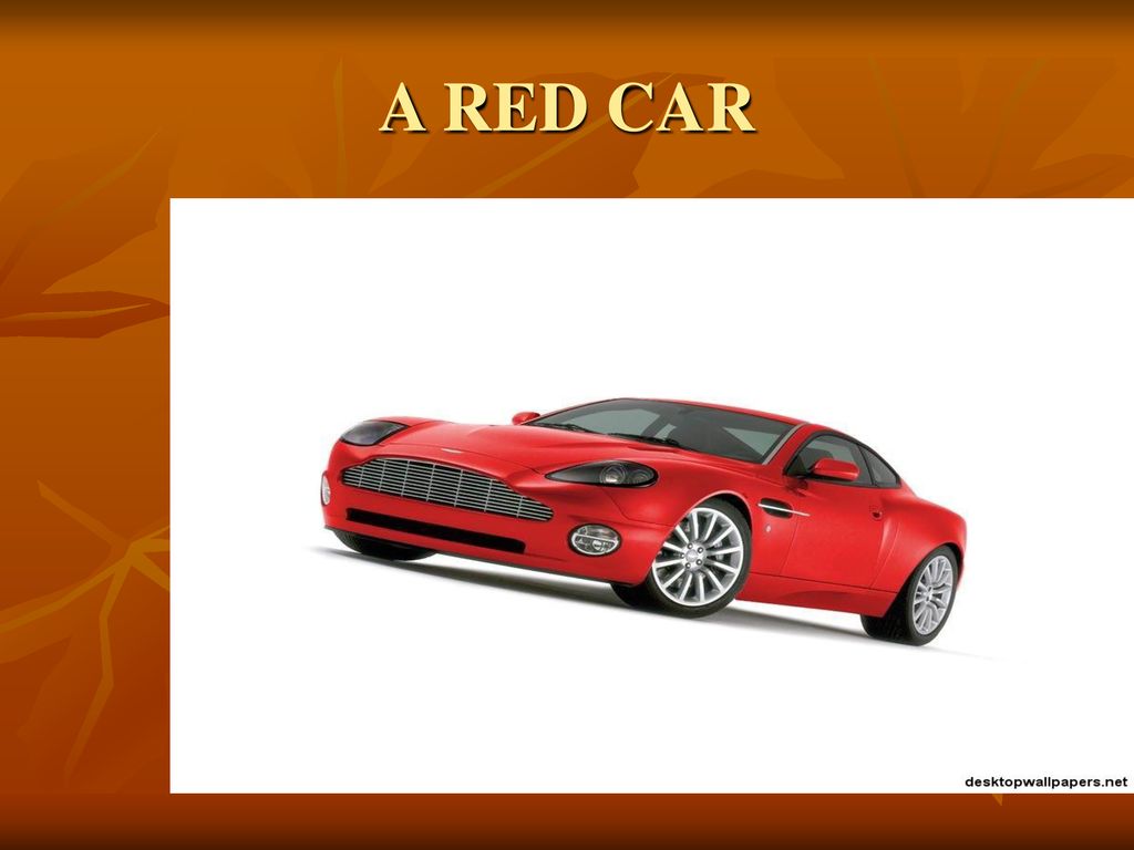 A RED CAR