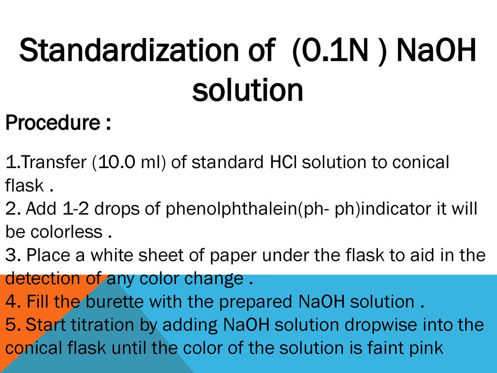 Preparation and of n naoh pdf sodium hydroxide titration 52 off