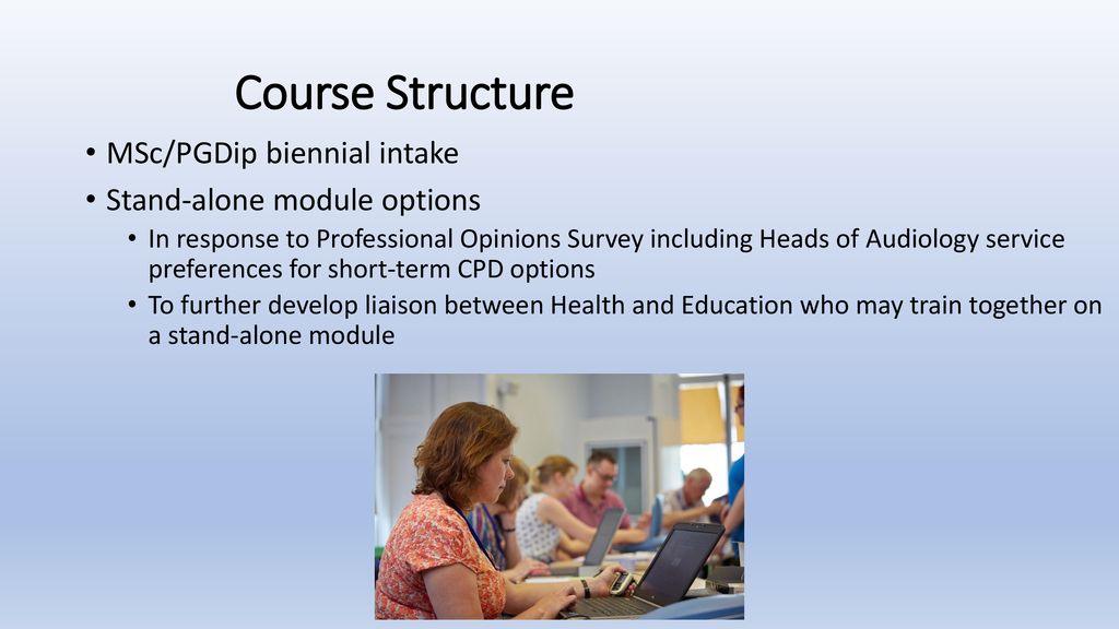 Course Structure MSc/PGDip biennial intake Stand-alone module options