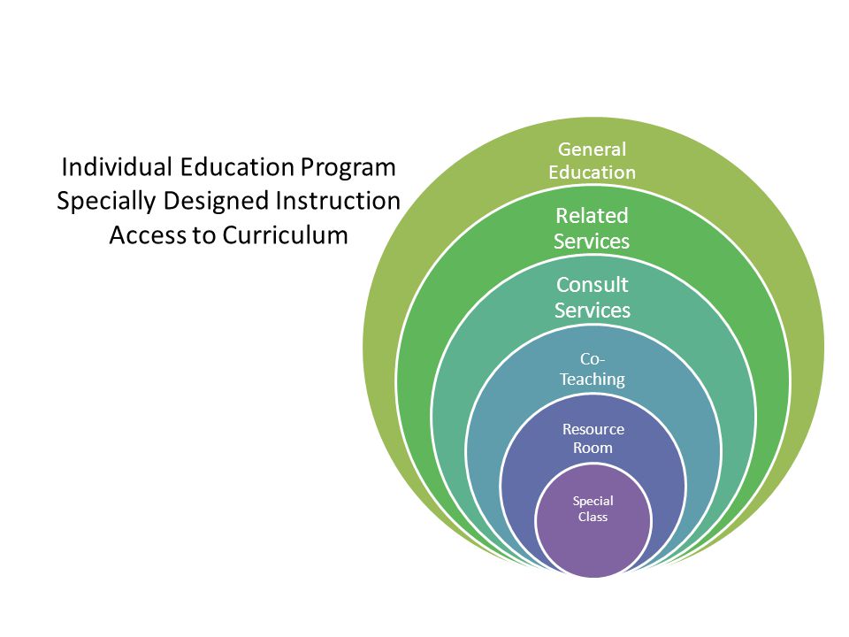 Individual Education Program Specially Designed Instruction