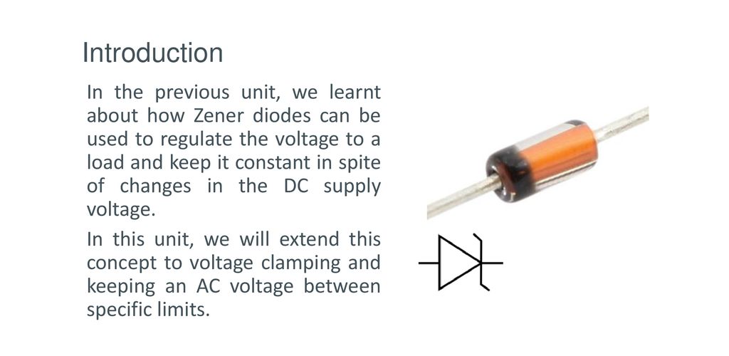 Electronics Topic 6: Diodes. Circuit Diagram
