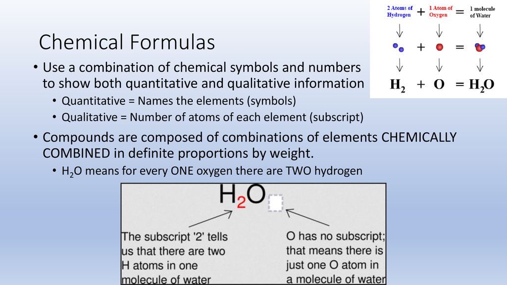 Chapter 2A Chemical Formulas - ppt download