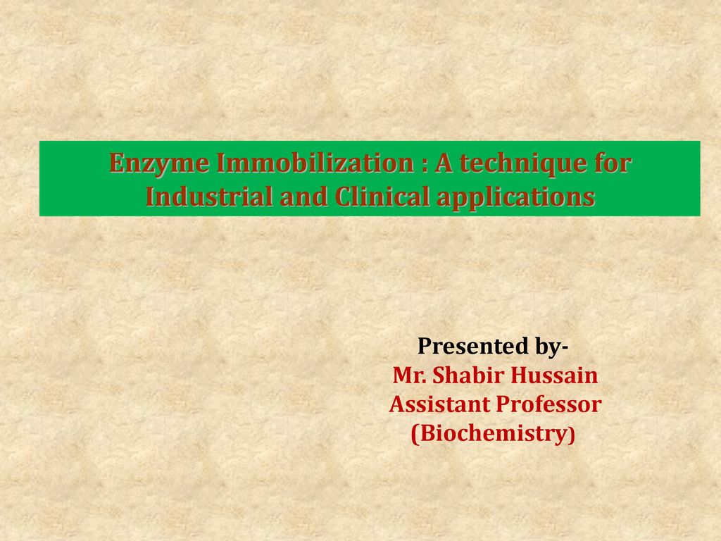 Assistant Professor (Biochemistry) - Ppt Download