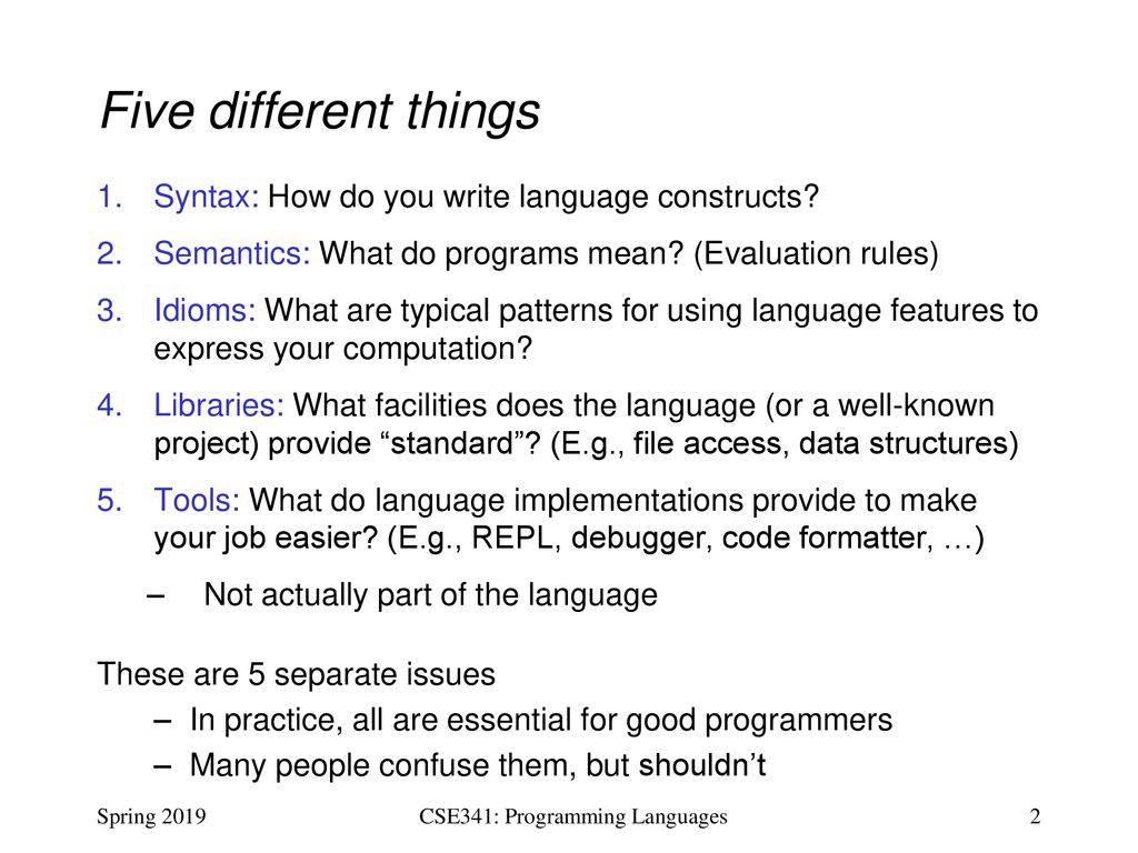 CSE341: Programming Languages Lecture 4 Records, Datatypes, Case ...