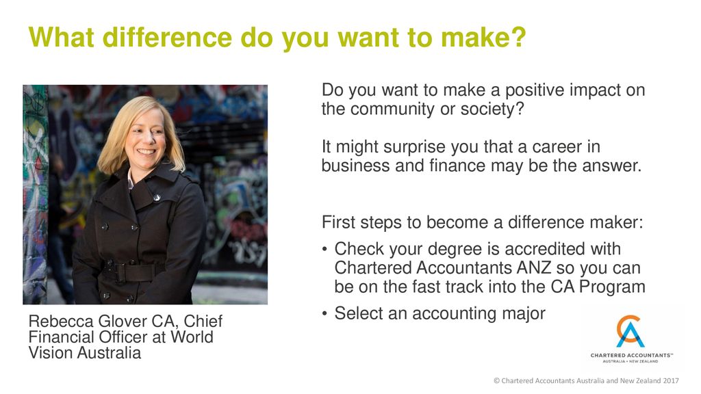 Become A Difference Maker Become A Chartered Accountant Ppt Download