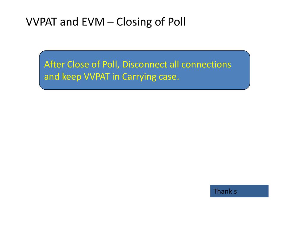 Setting Up Of EVMs & VVPATs - Ppt Download