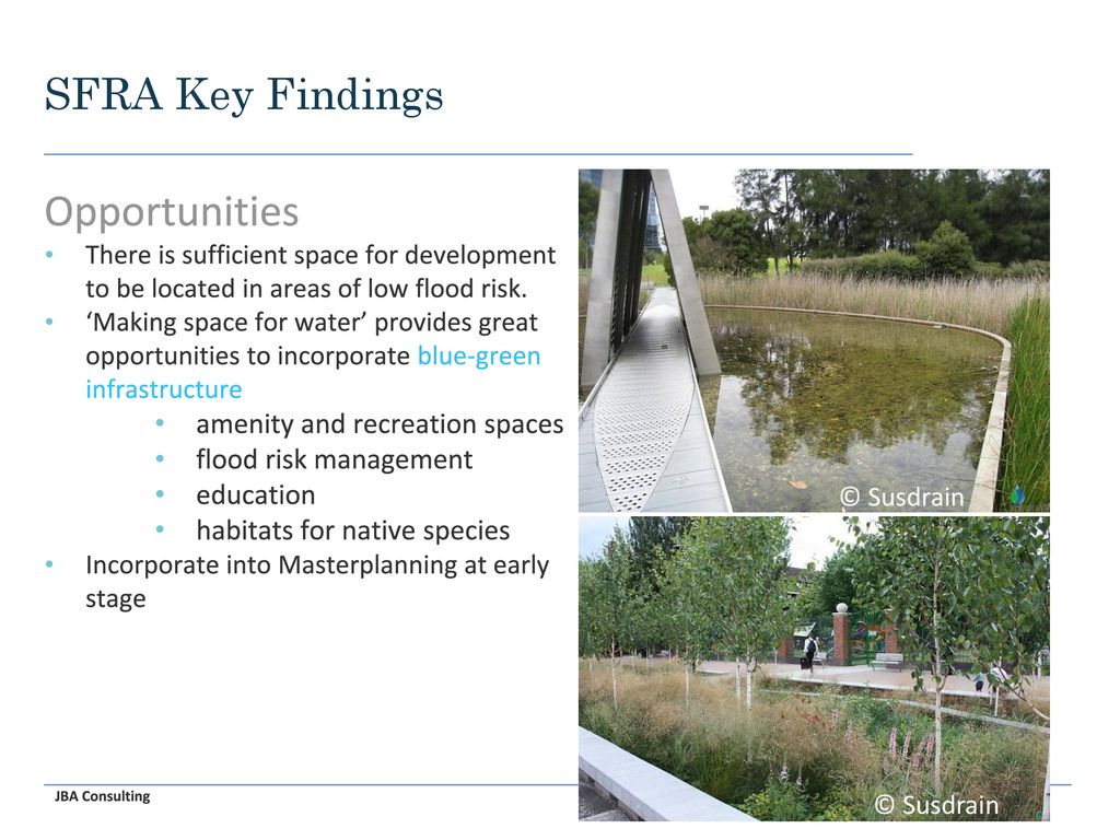 Opportunities SFRA Key Findings amenity and recreation spaces