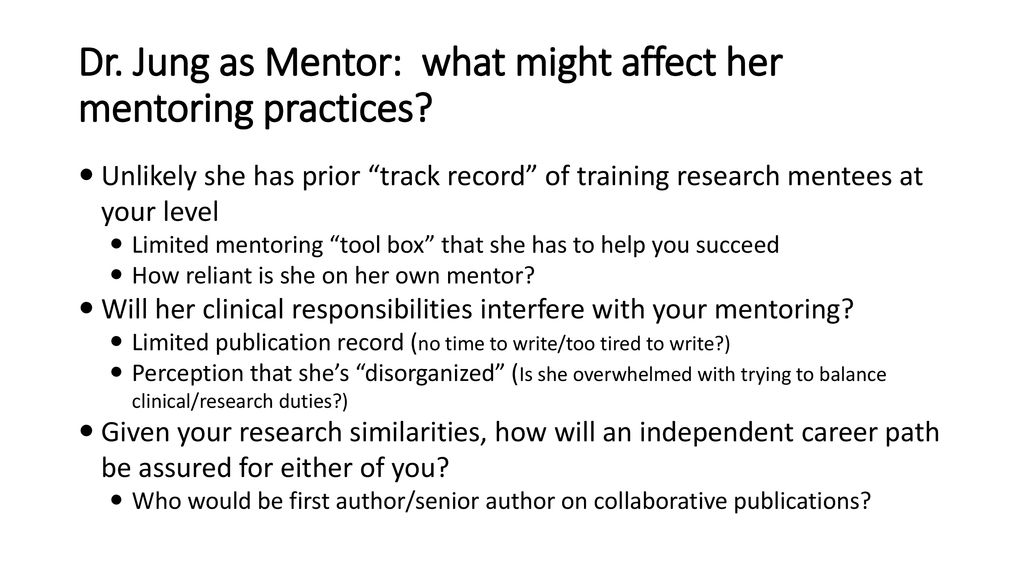 Mentor/Mentee Responsibilities and Collaborative Research - ppt download
