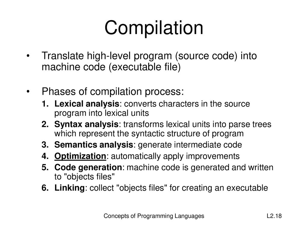 Lecture 2 Concepts of Programming Languages - ppt download