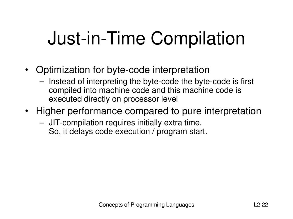 Lecture 2 Concepts of Programming Languages - ppt download