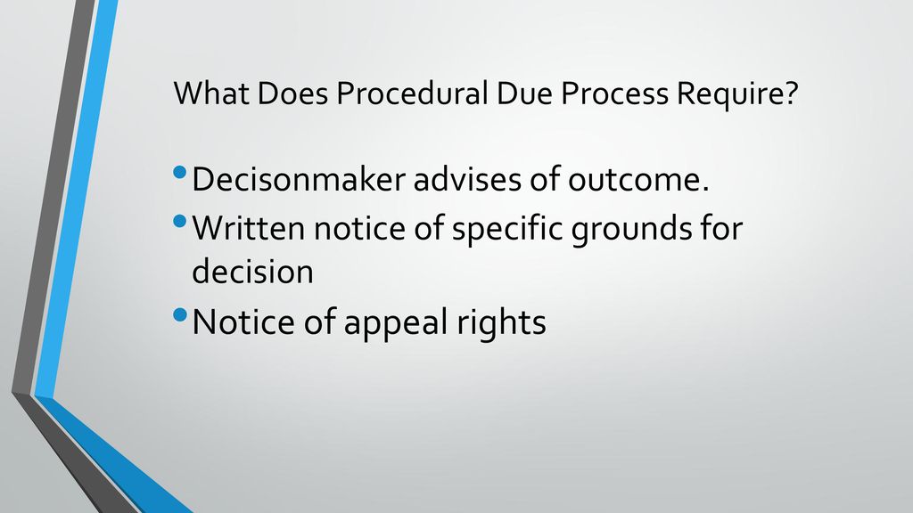 Due Process and the Peace Officer Bill of Rights - ppt download