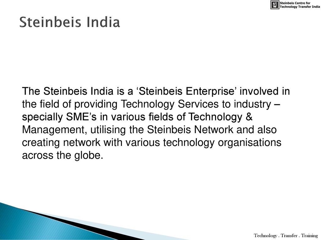 Steinbeis Centre For Technology Transfer India Ppt Download