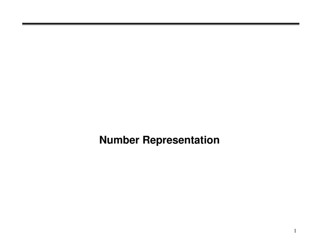 meaning of number representation