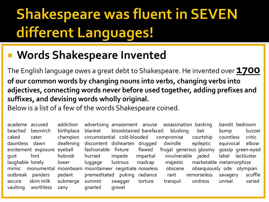 Shakespeare Unit English 2 Ppt Download