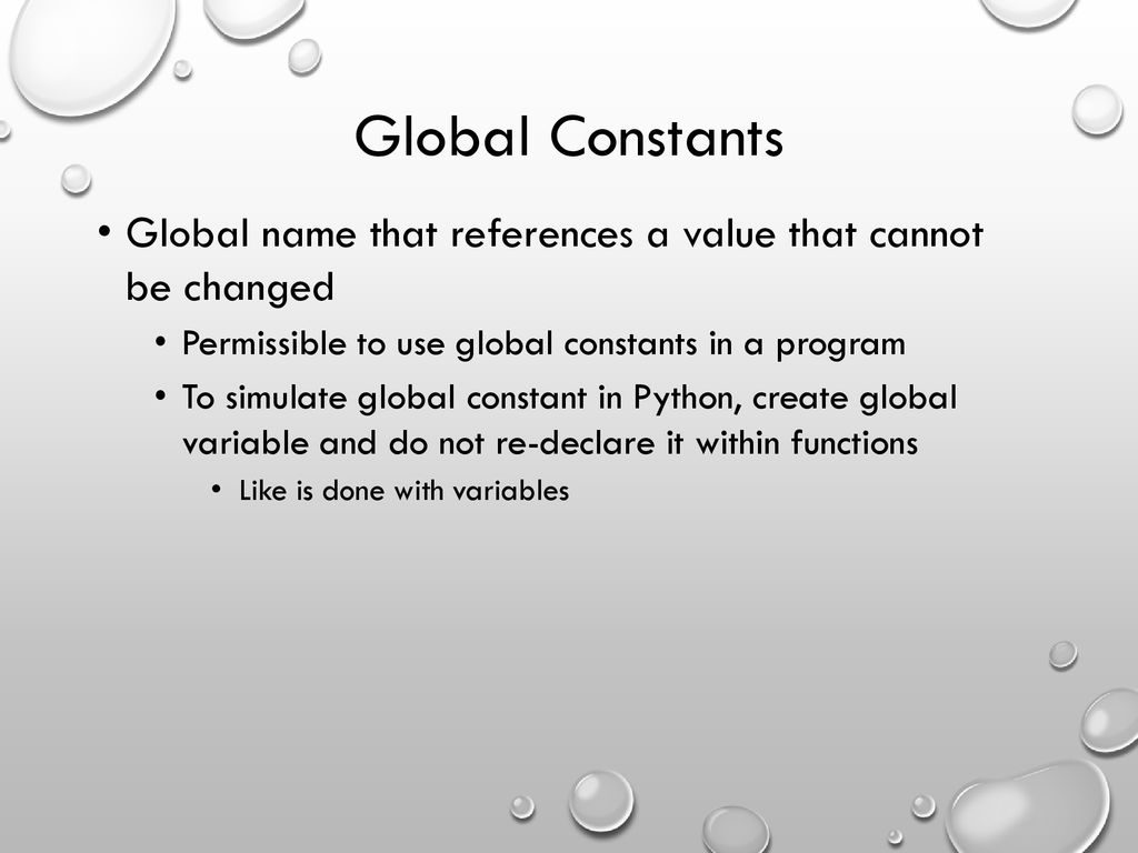 Solved Global Constant Declare A Global Constant For PI, 60% OFF