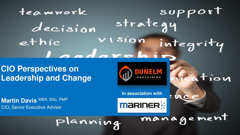 CIO Perspectives On Leadership And Change - Ppt Download