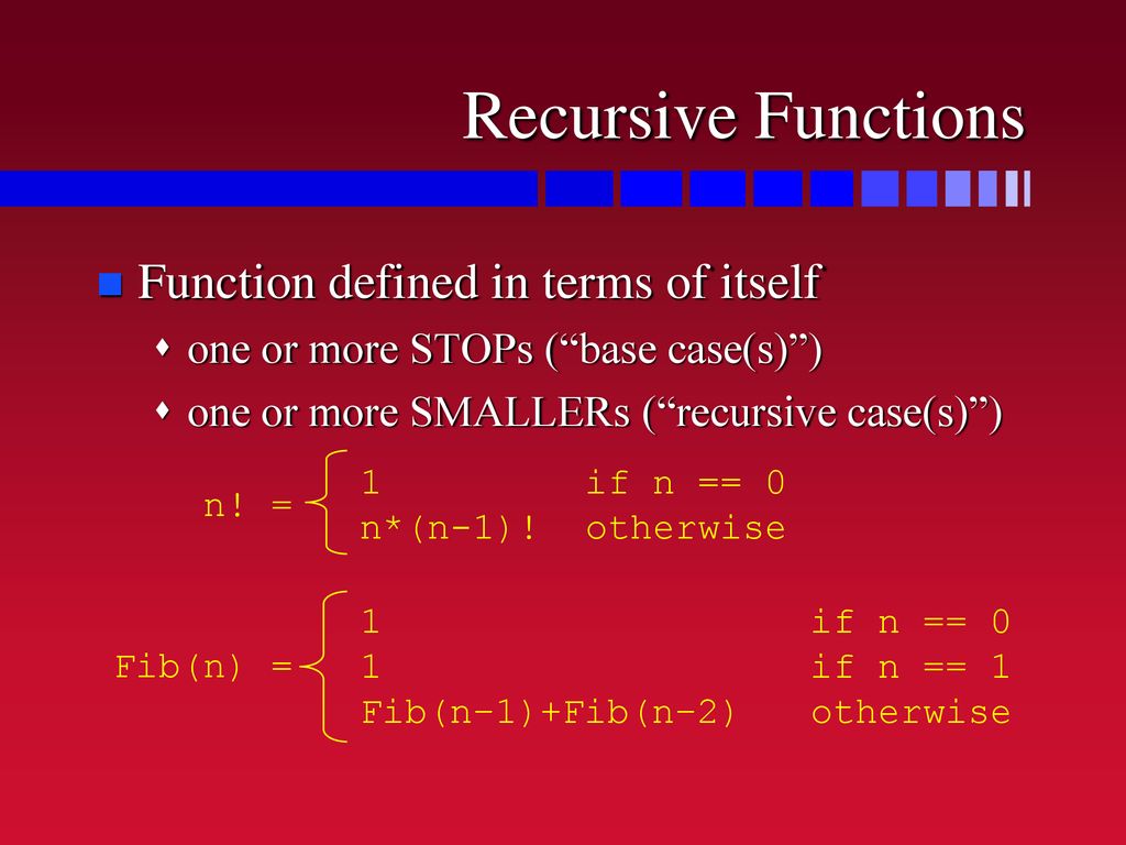 Recursion Chapter ppt download