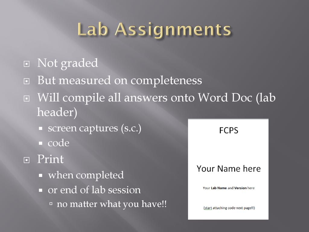 FCPS Introduction Prof. S. Lupoli “Mr. L”. - ppt download