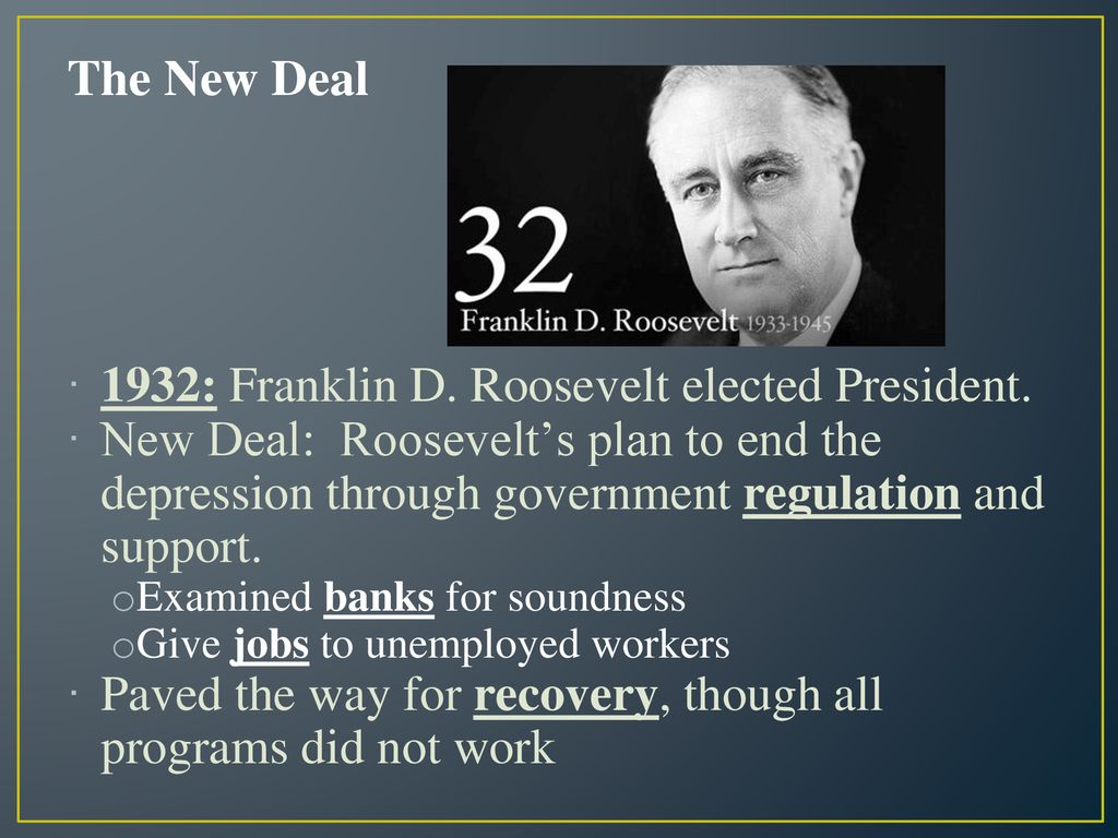 The New Deal Lesson #3. - ppt download