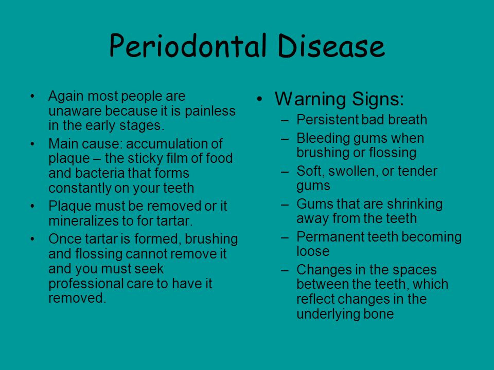 Periodontal Disease Warning Signs: