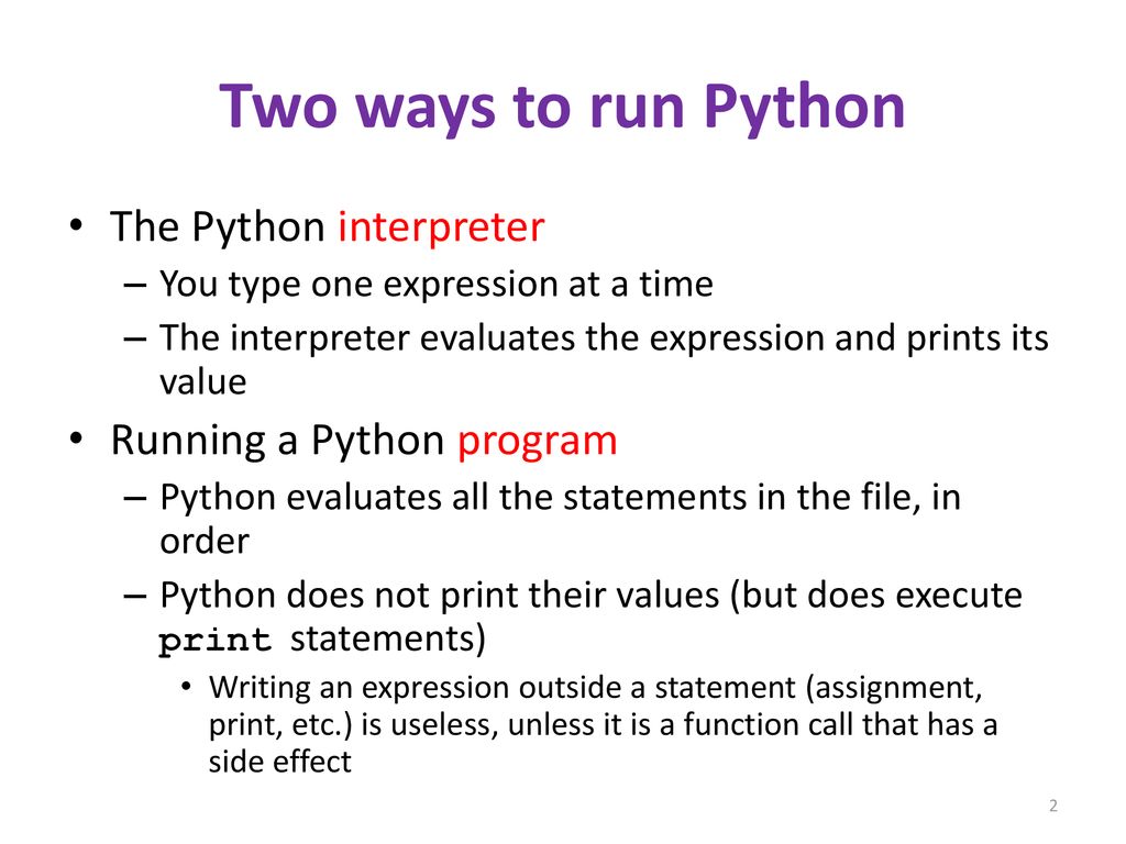 The Python interpreter - ppt download