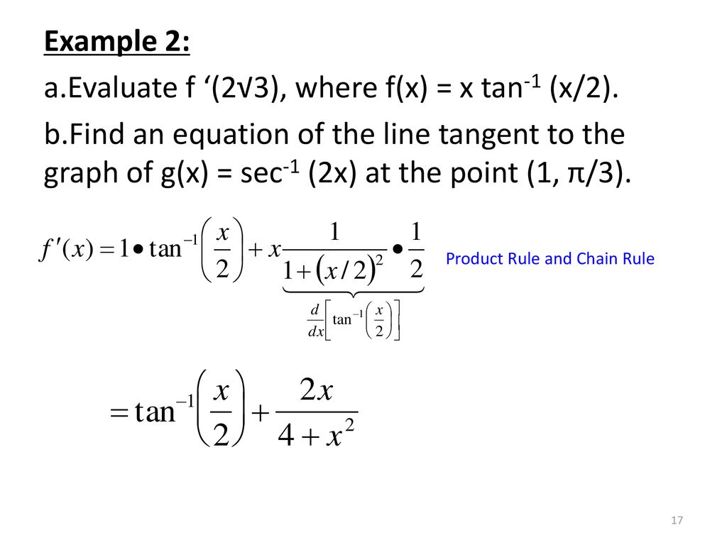 Derivatives Of Inverse Functions Ppt Download Derivatives Of Inverse Functions Ppt Download