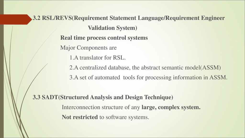 Real time process control systems Major Components are