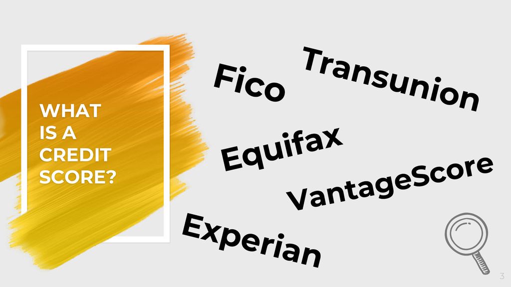 Fico Transunion Equifax Experian VantageScore WHAT IS A CREDIT SCORE