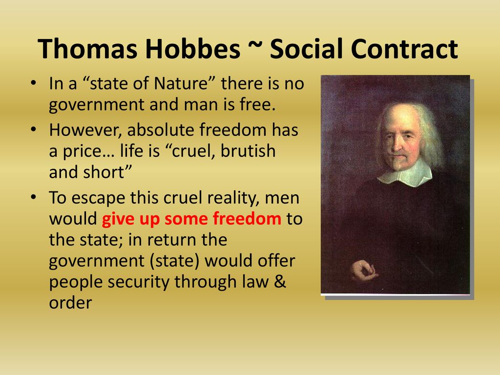 Thomas Hobbes ~ Social Contract