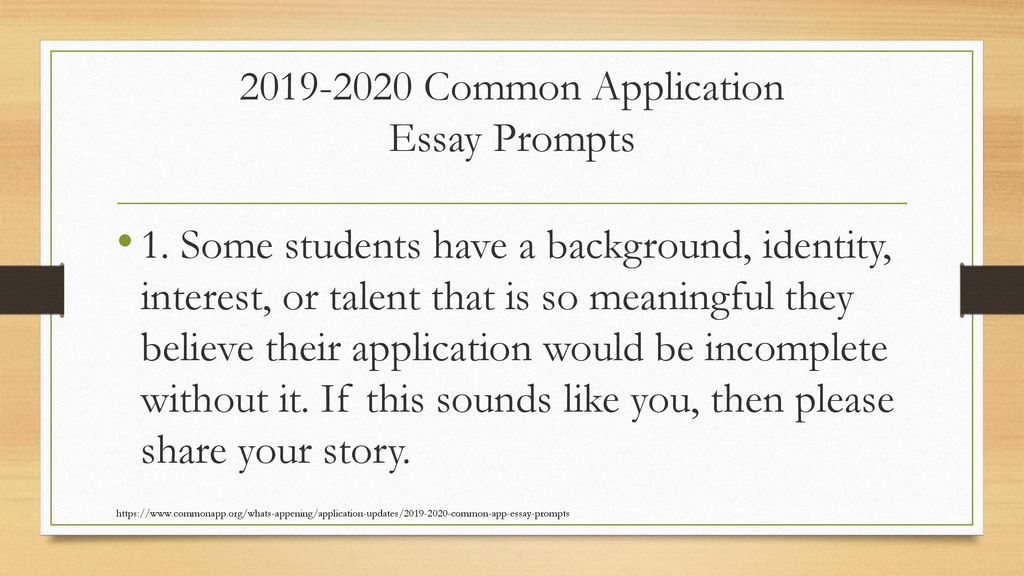 2020 Talks The College Essay Ppt Download