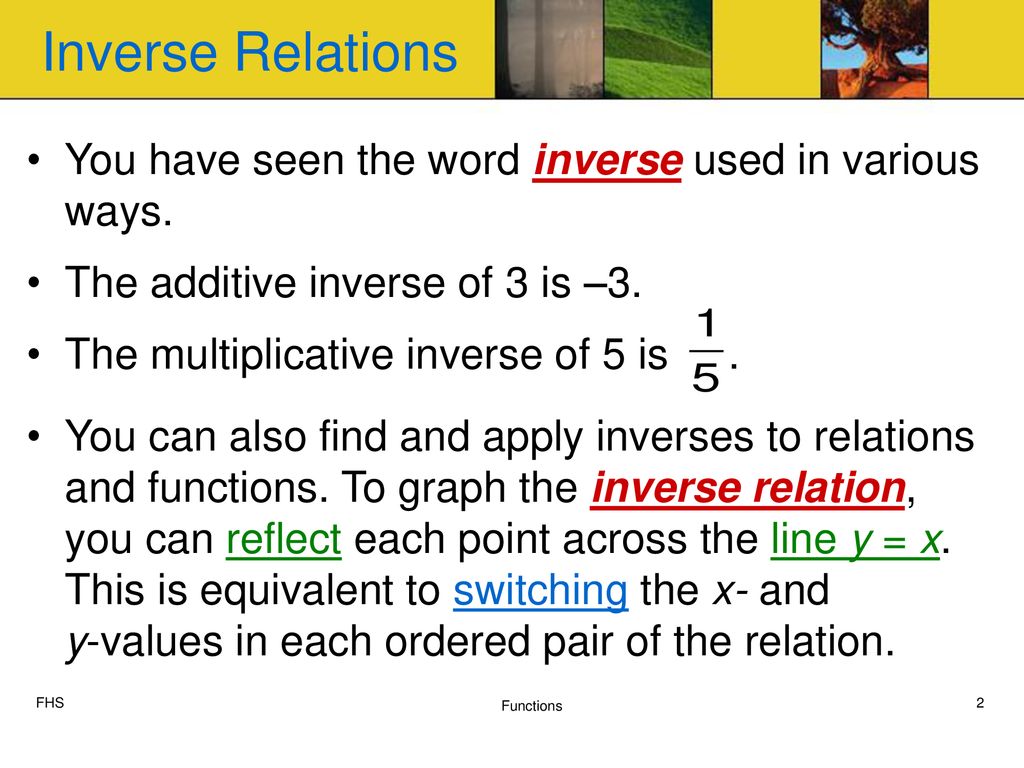 Functions and Their Inverses - ppt download