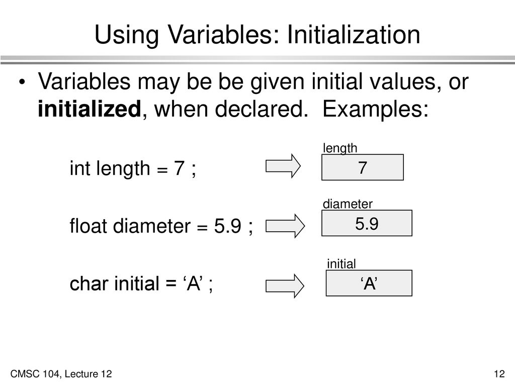 Variables in C Topics Naming Variables Declaring Variables - ppt download