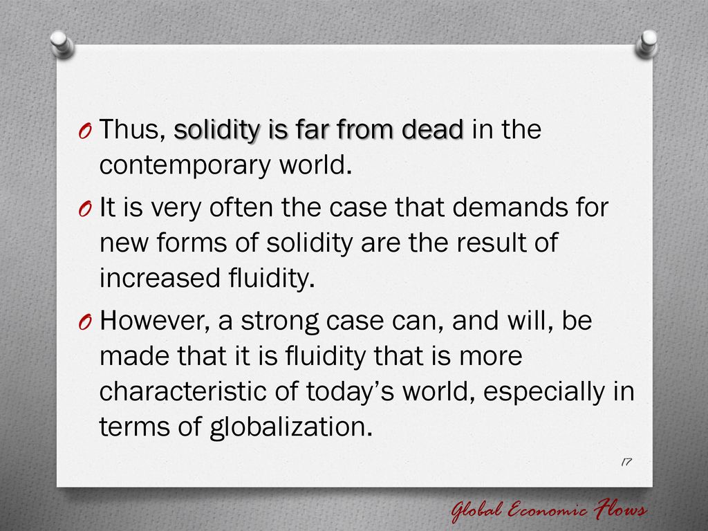 Thus, solidity is far from dead in the contemporary world.