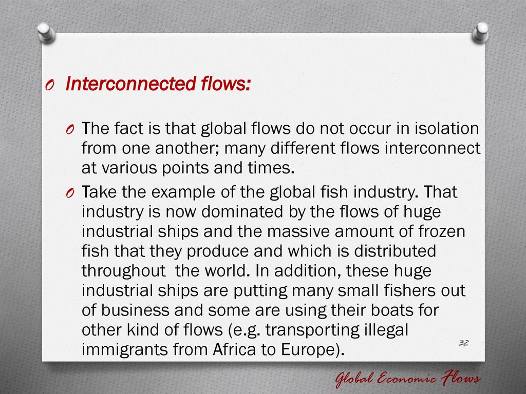 Interconnected flows: