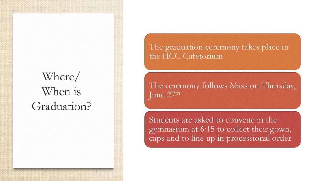 Graduation Assembly The Class of Dreams. - ppt download