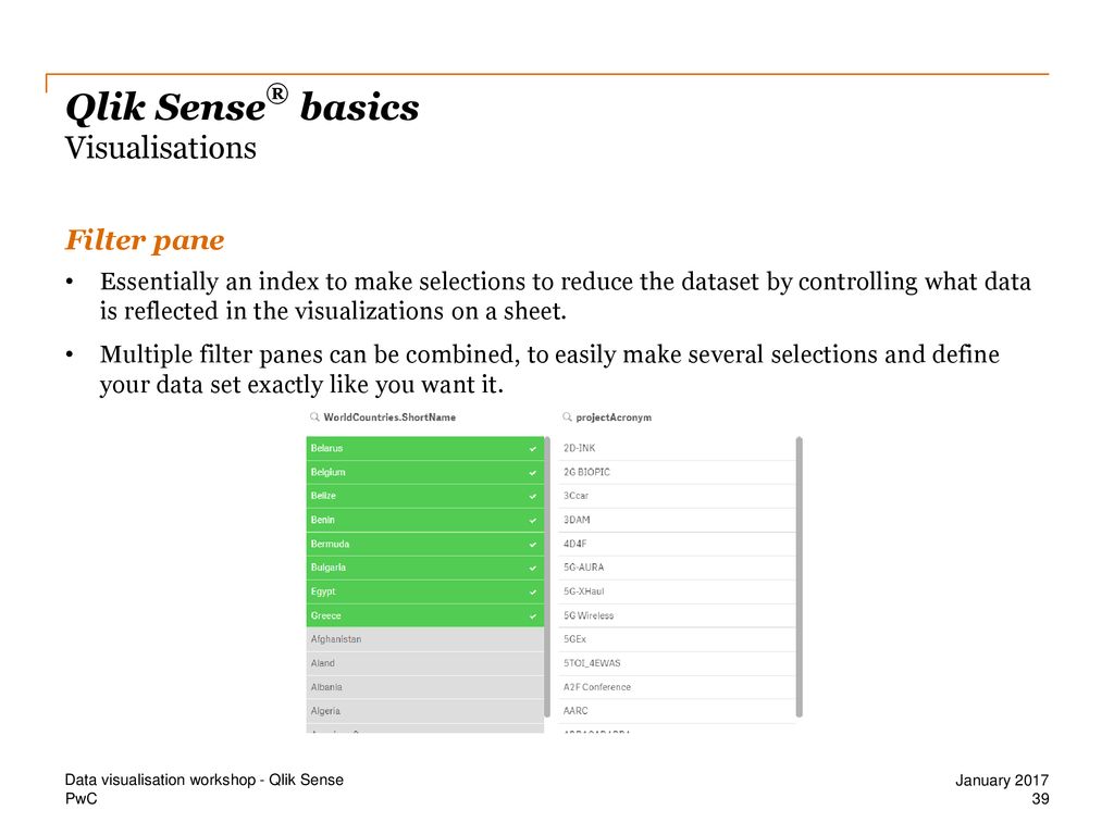 Data Visualisation Qlik Sense®. - ppt download