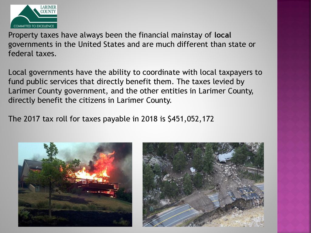 Larimer 101 Property Taxes The Larimer County Treasurer’s Office ppt