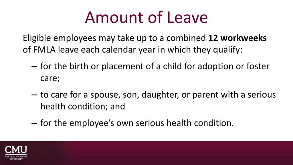 Family and Medical Leave Act (FMLA) ppt download