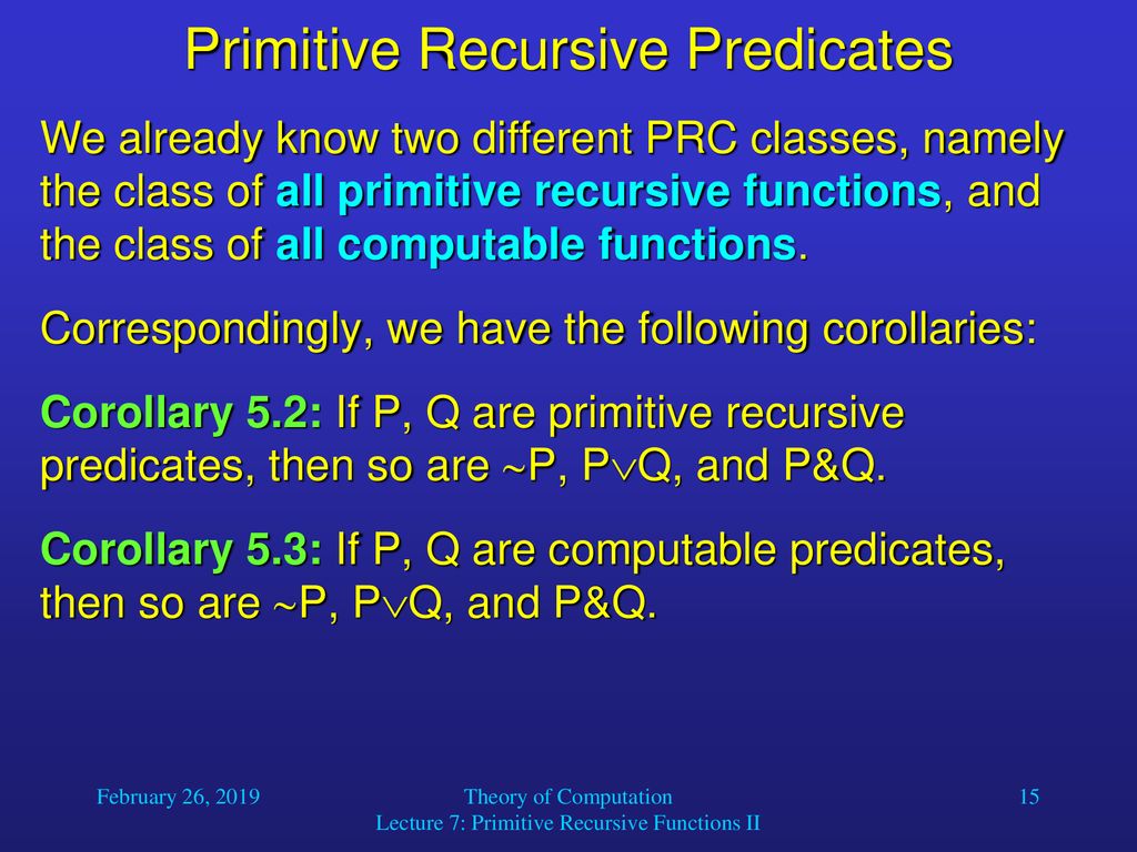 Some Primitive Recursive Functions - ppt download