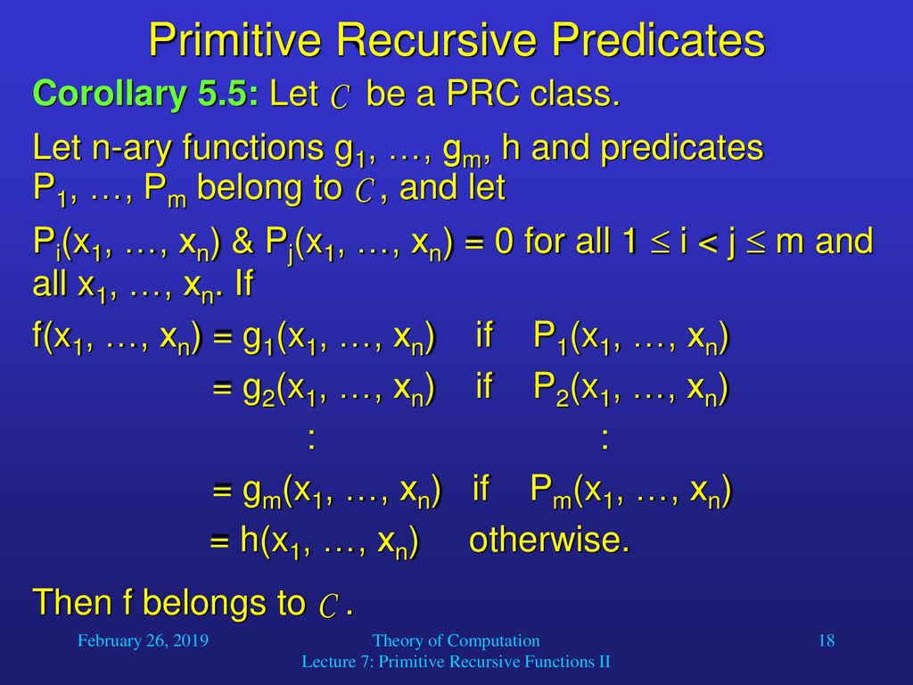 Some Primitive Recursive Functions - ppt download