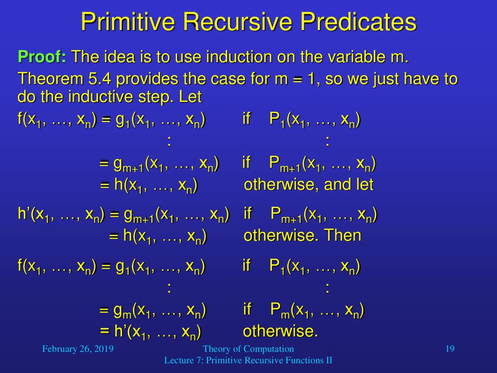 Some Primitive Recursive Functions - ppt download
