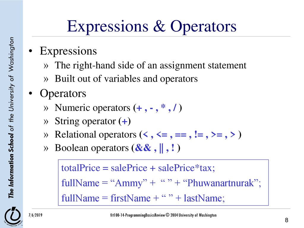 Programming Basics Review - ppt download
