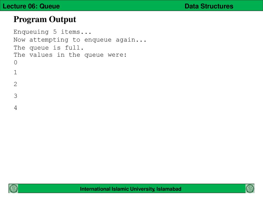 Queues Dr. Anwar Ghani Lecture 06: Queue Data Structures - ppt download