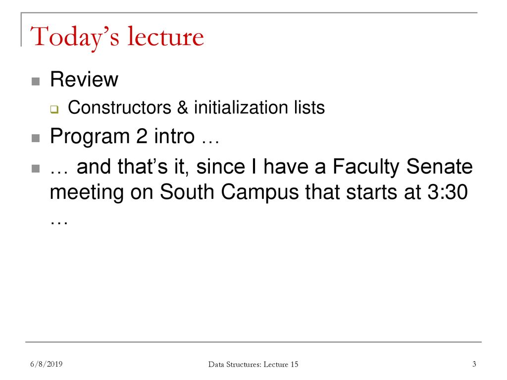 EECE.3220 Data Structures Instructor: Dr. Michael Geiger Spring ppt ...