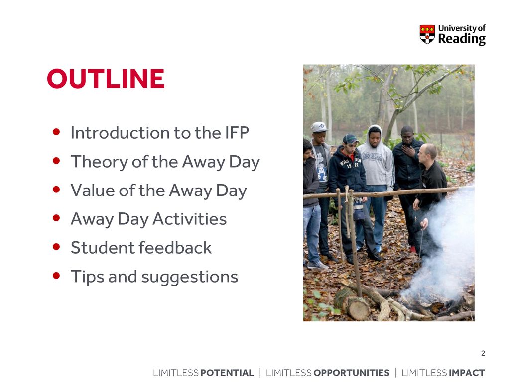 OUTLINE Introduction to the IFP Theory of the Away Day