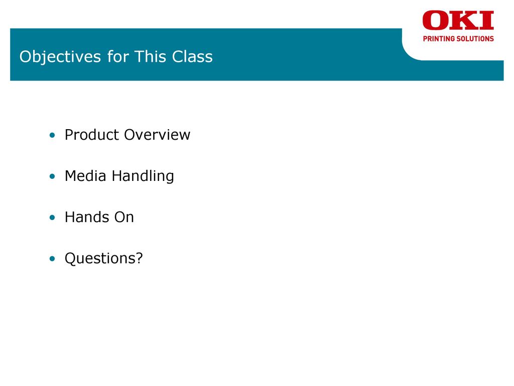 Objectives for This Class