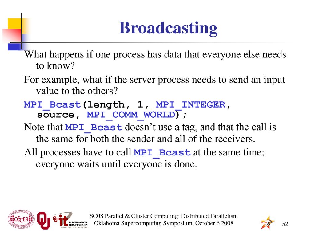 Parallel Programming & Cluster Computing Distributed Parallelism - ppt ...